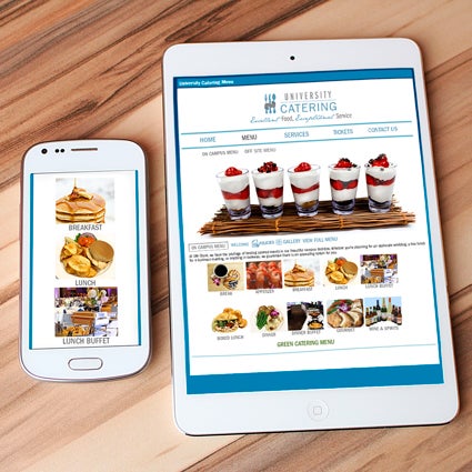 University Dining Service’s online catering menu at UW-Stout took first place in a contest for college and university food service organizations.