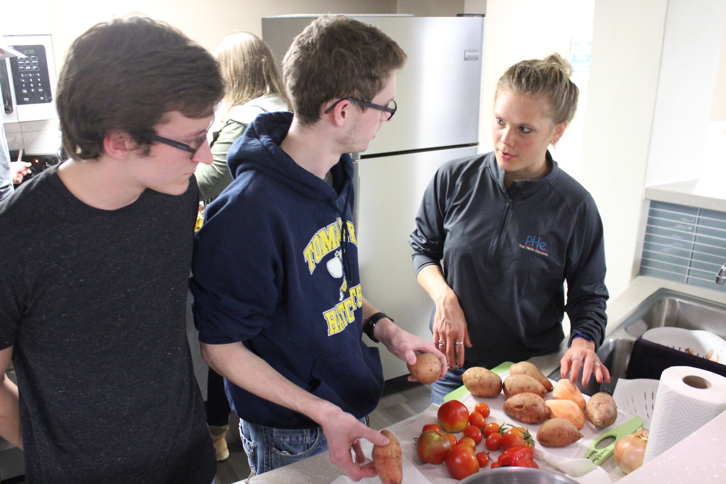 Students in Kitchen