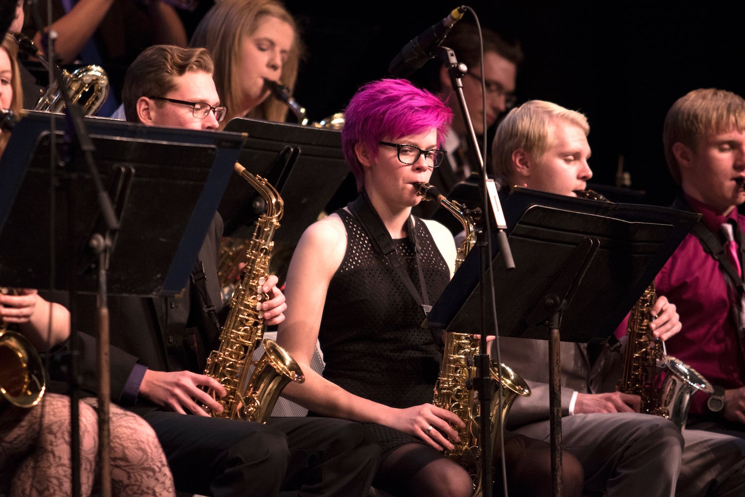 Blue Devil Jazz Orchestra in performance, Fall 2016.