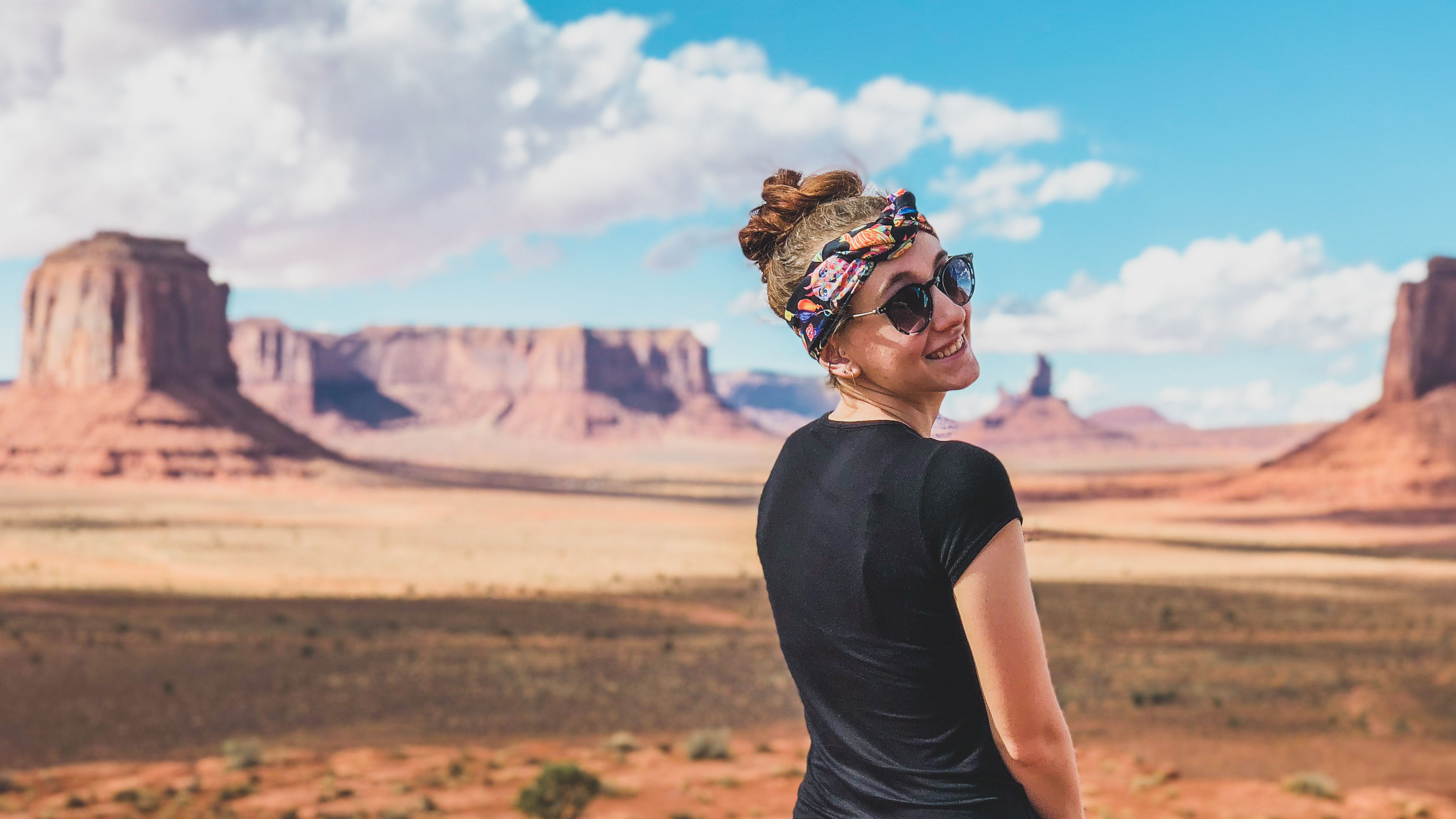 UW-Stout alumna Megan Johnson in Monument Valley