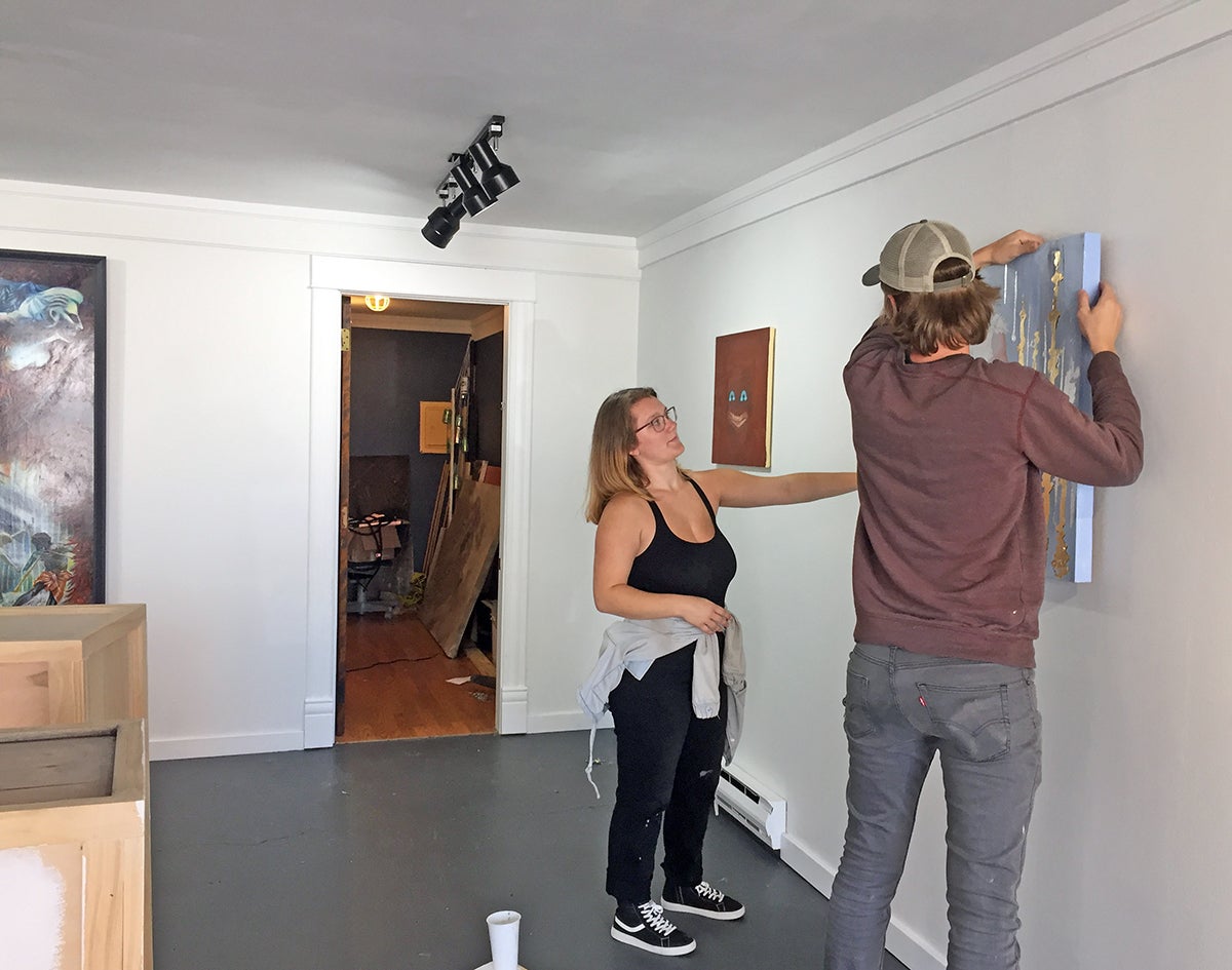 Two University of Wisconsin-Stout students and an alumnus want to bring the community together at a new gallery space in downtown Menomonie.