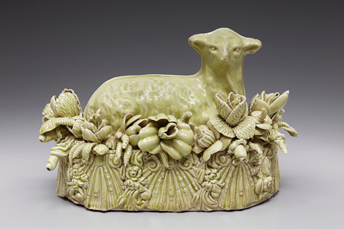UW-Stout Professor Kate Maury’s butter dish was featured in an exhibit at Navy Pier in Chicago.