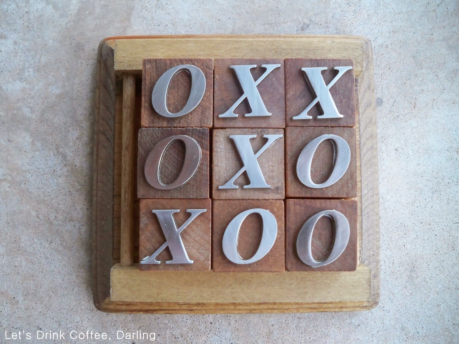 Fall Tic Tac Toe Board and Pieces Games for Kids Coffee 