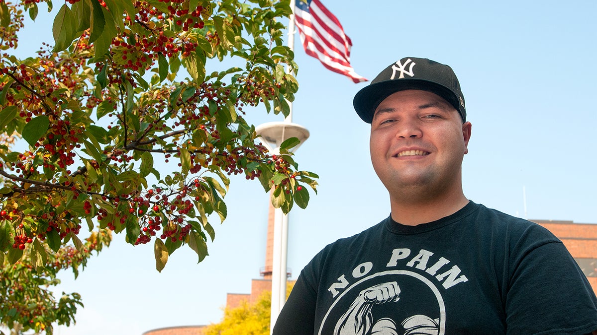 UW-Stout student Daniel Amundson is a peer mentor in the Veteran Mentorship Program