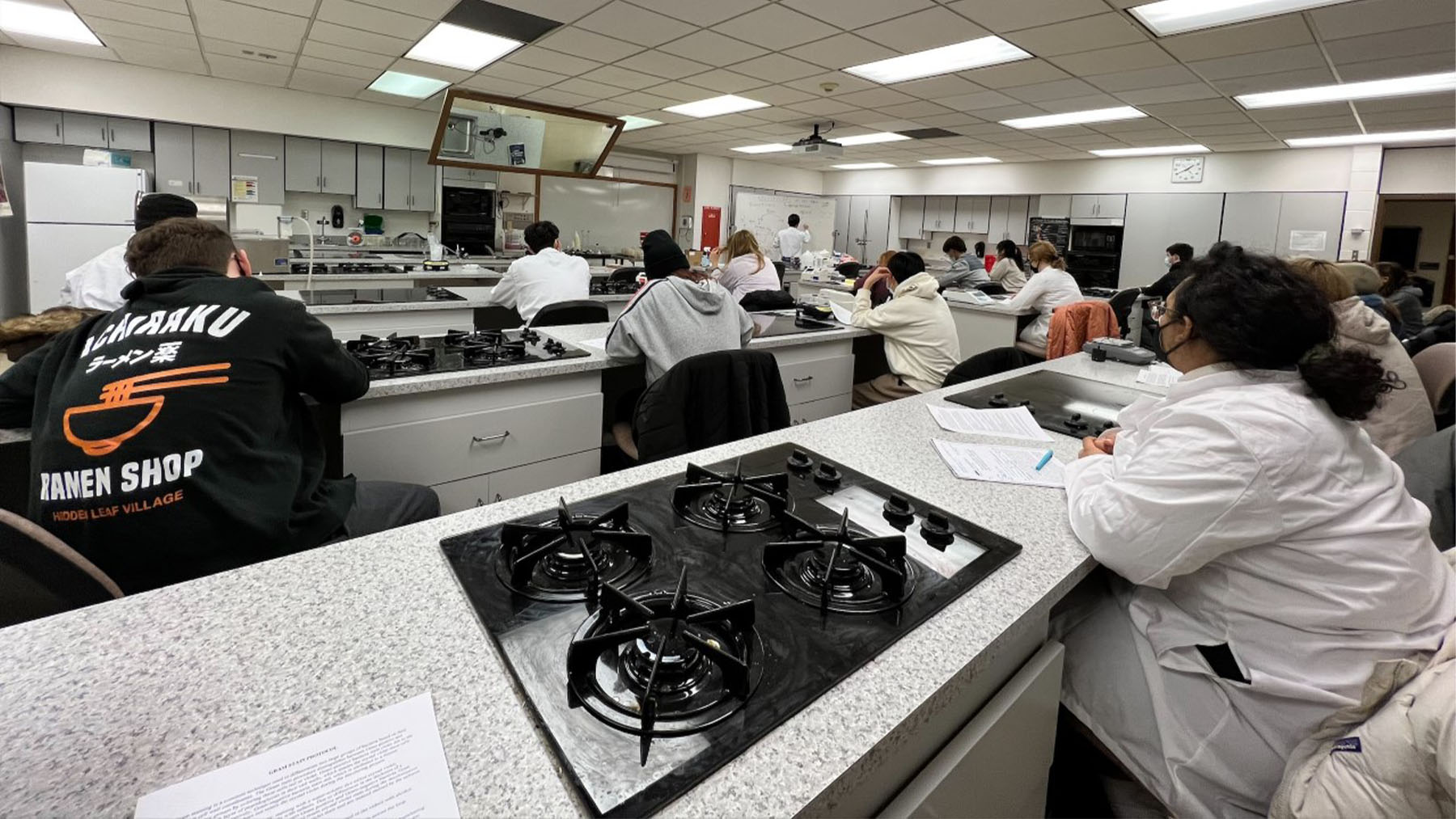 Students in the Food Science Lab