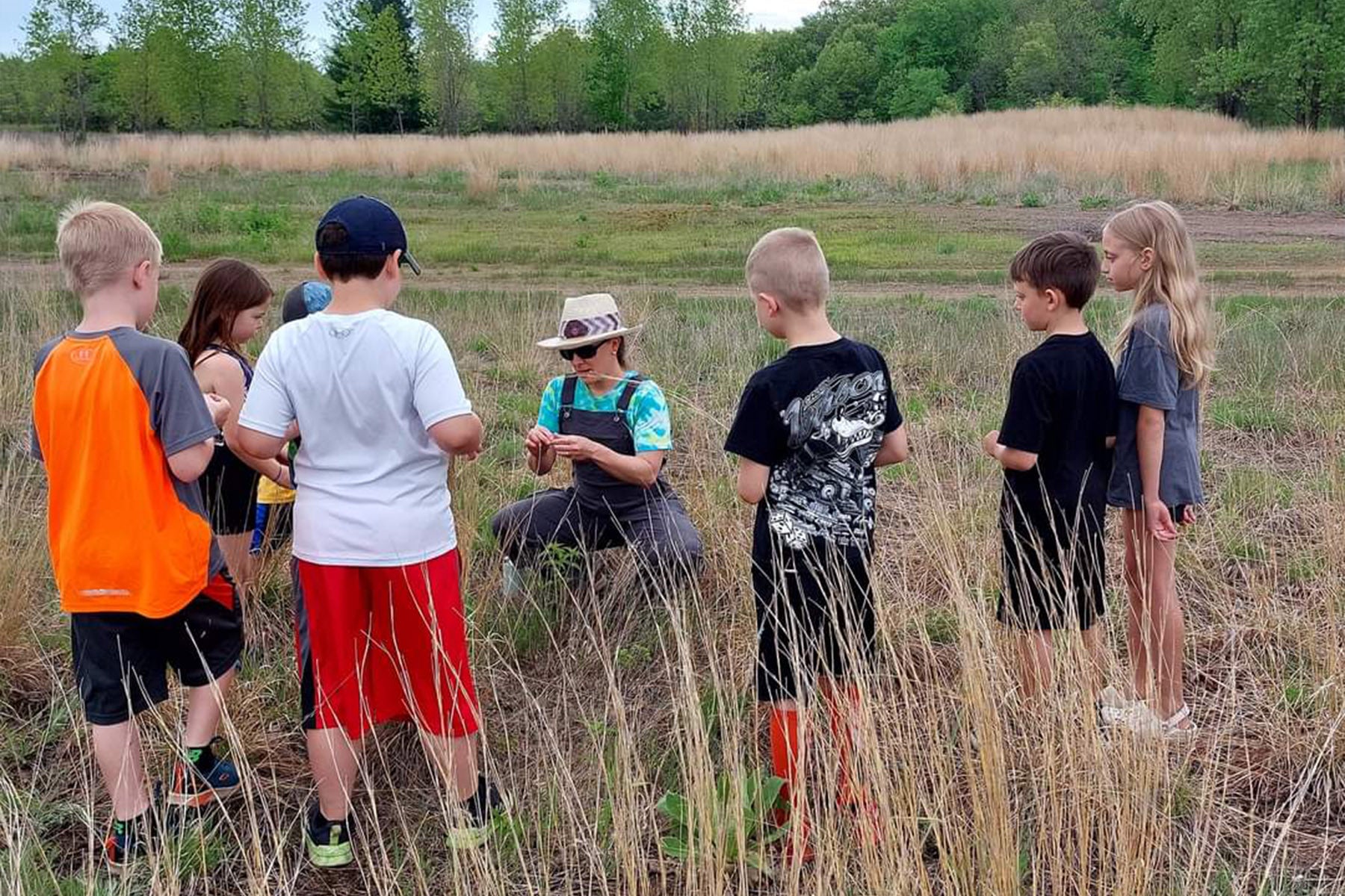 Science Exploration Day, grassland bugs and critters with Keith Gilland and Julia Chapman