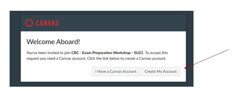 Canvas Welcome Email image