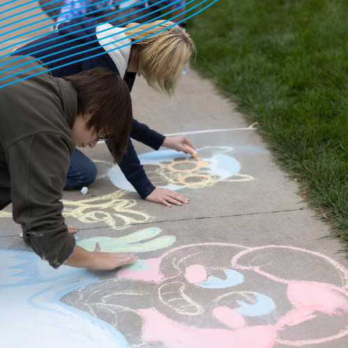 Sidewalk chalk art contest