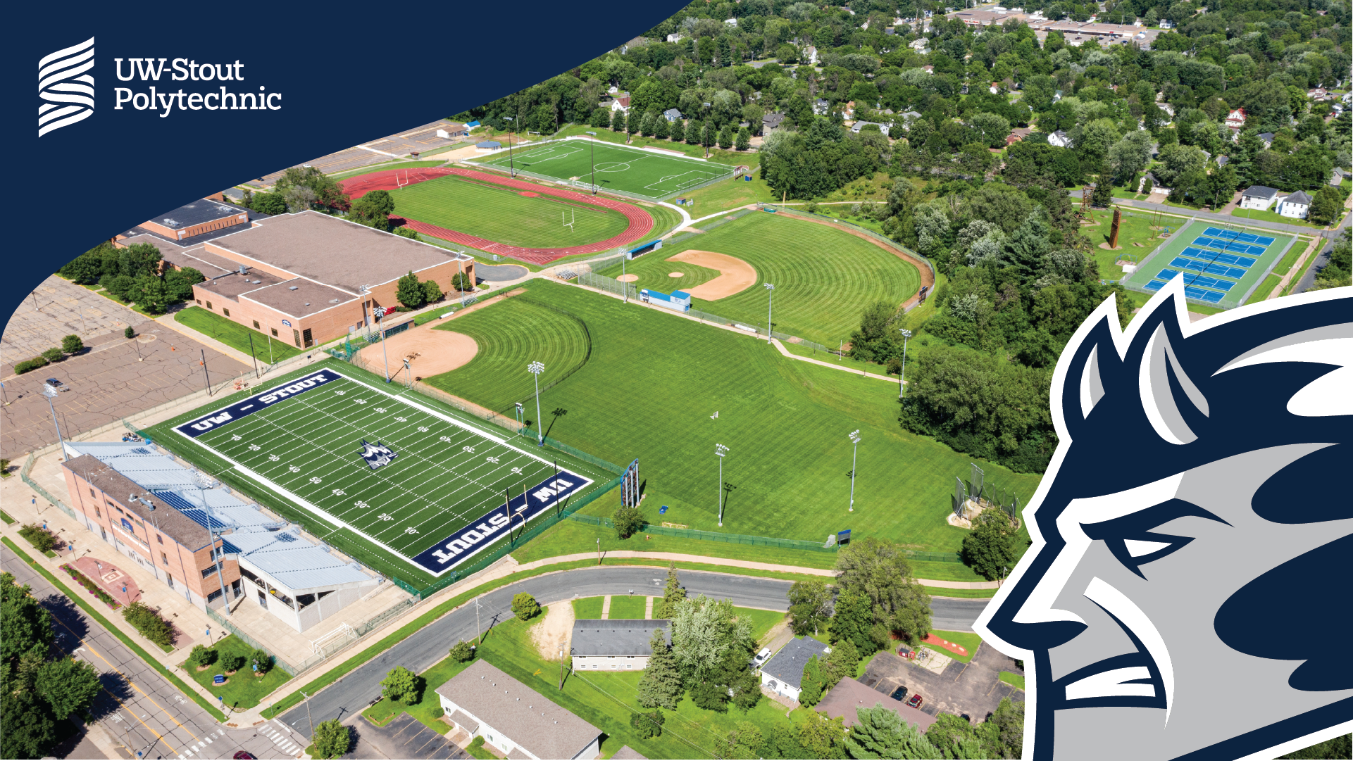 UW-Stout Polytechnic Sports Complex Digital Wallpaper