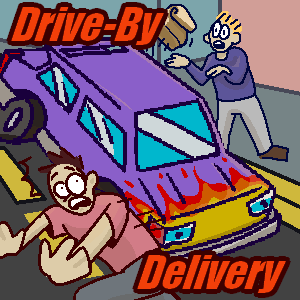 drive by delivery game logo