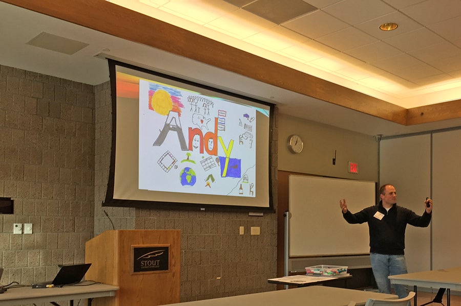 UW-Stout assistant professor of rehabilitation and counseling Andy Felton talks about the use of “Expressive Arts and Correctional Rehabilitation.”