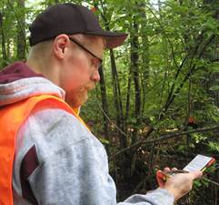 Student determines tree canopy density