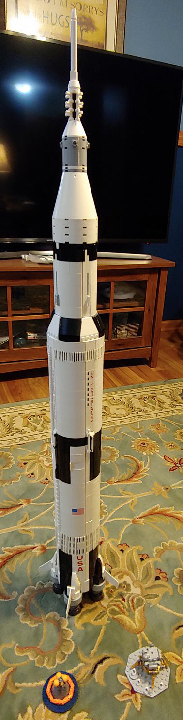 LEGO Saturn V model