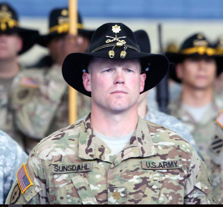 Jared Sunsdahl, UW-Stout alumnus and former military science assistant professor, is serving with the Army’s 3rd Infantry Division at Bagram Airfield in Afghanistan.
