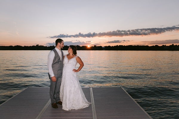 Photo of Kristy and Josh near Lake Wissota