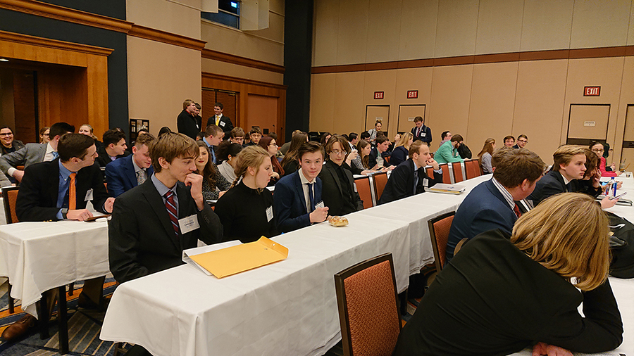 Members of the Stout Model United Nations in Chicago