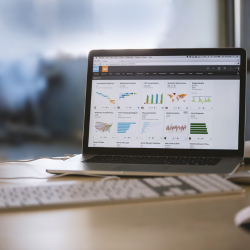 A dashboard of different types of analytics