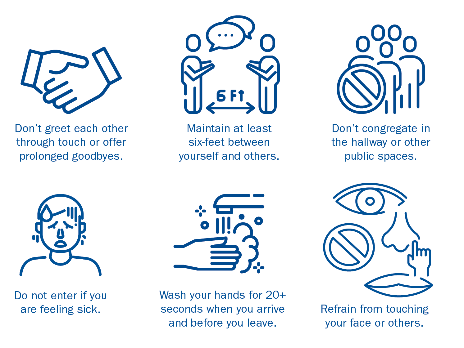Illness prevention and response graphic