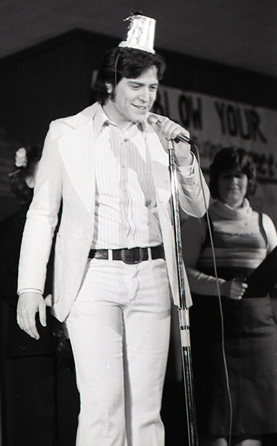 ​​Meyer during skit night of the 1978 UW-Stout Winter Carnival.