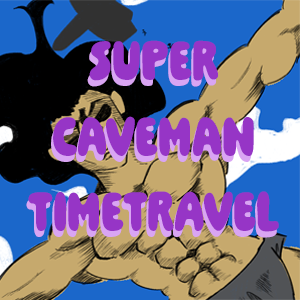 Super Caveman Time Travel Game Logo