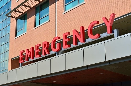 Photo of outside of an emergency room