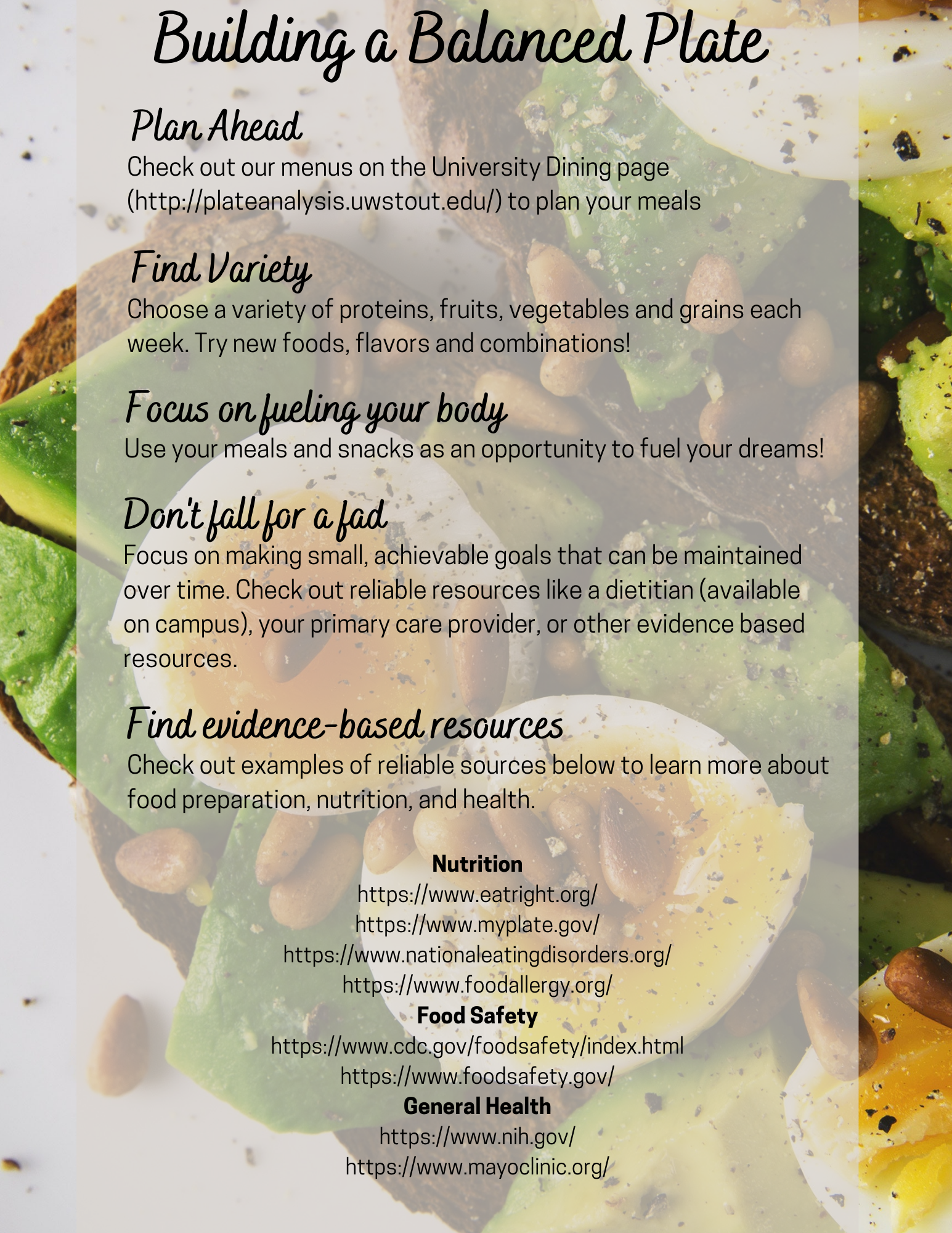 Build a balanced plate
