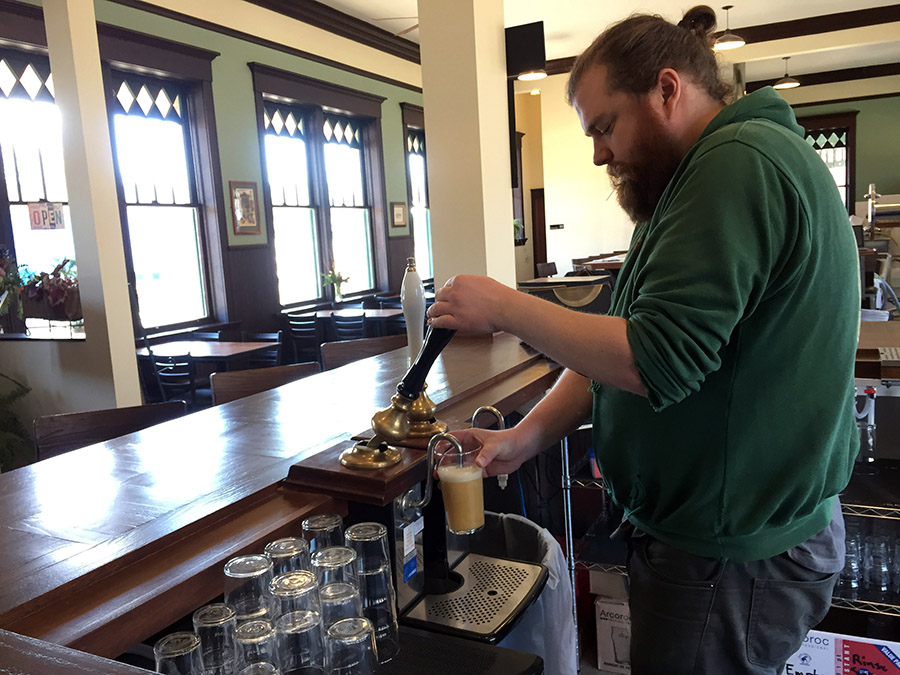 Brewery Nonic serves English-style brews, which tend to have lower alcohol contents. Ryan Verdon said he enjoys the flavors of the beers.