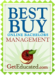 Ranked as a Best Buy on GetEducated.com