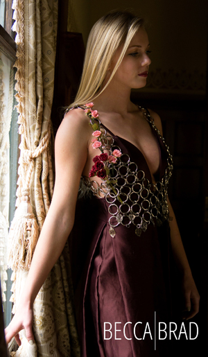 Rebecca Bradshaw’s senior fashion collection includes this dress.
