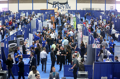 About 2,000 students were expected at the UW-Stout Spring Career Conference