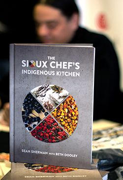 Sean Sherman co-authored a cookbook on indigenous cooking
