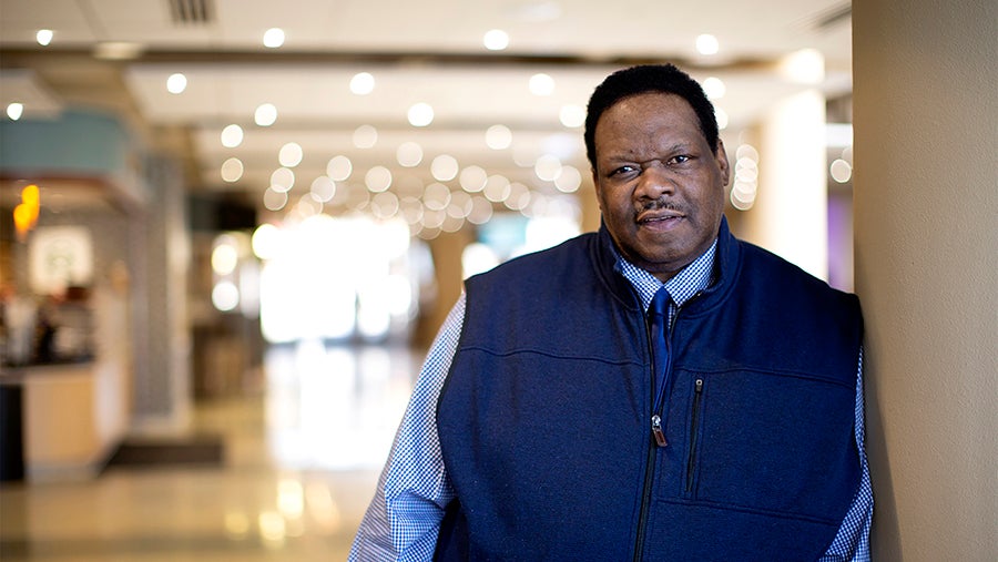 Golden DeAngelo, 50, of Menomonie earned his bachelor’s degree Dec. 14 at UW-Stout while working full time and is beginning a master’s program.