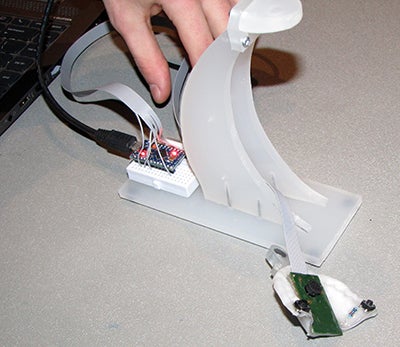 A tongue-operate computer mouse.