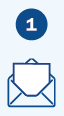 The number one, next to a picture of an envelop