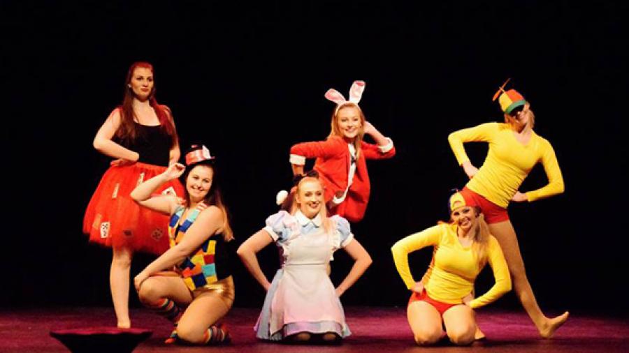 Members of UW-Stout’s student Dance Ensemble perform in the December 2016 show
