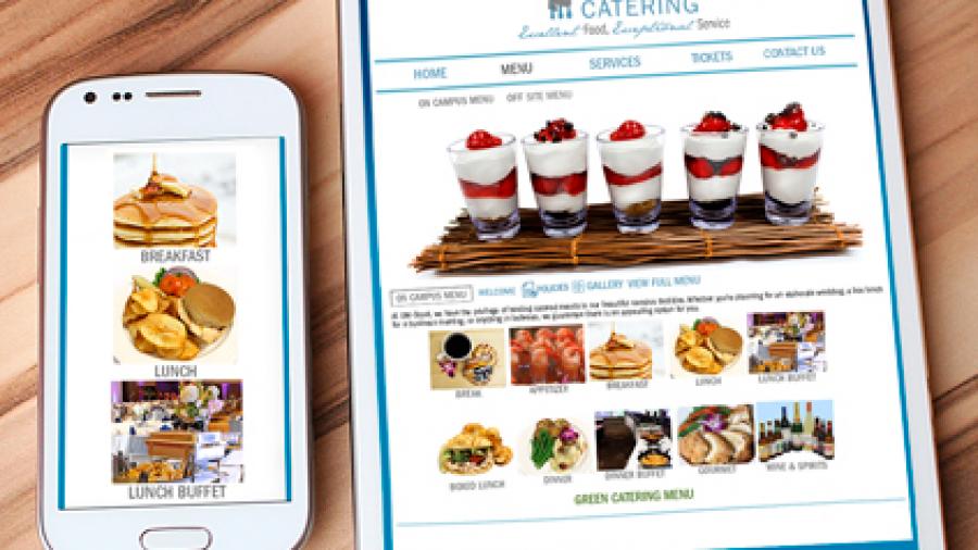 University Dining Service’s online catering menu at UW-Stout took first place in a contest for college and university food service organizations.