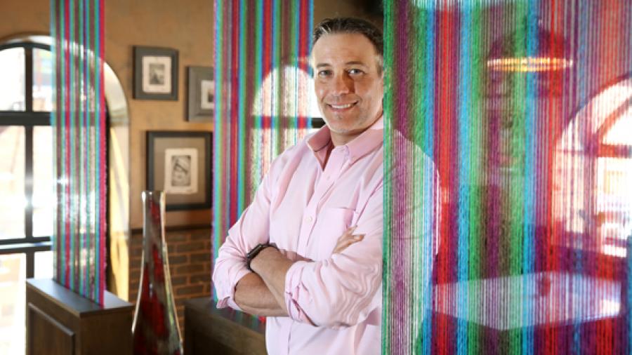 Pete Foster owns the award-winning San Pedro Cafe in Hudson, near the Twin Cities, along with two other establishments in the city’s downtown. He poses in Pedro’s Del Este, a new establishment next to San Pedro Cafe.