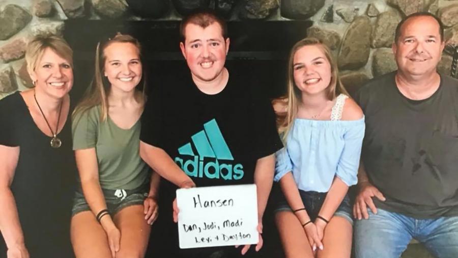 The Hansen family, from left, Jodi, Lexi, Dayton, Madison and Dan.