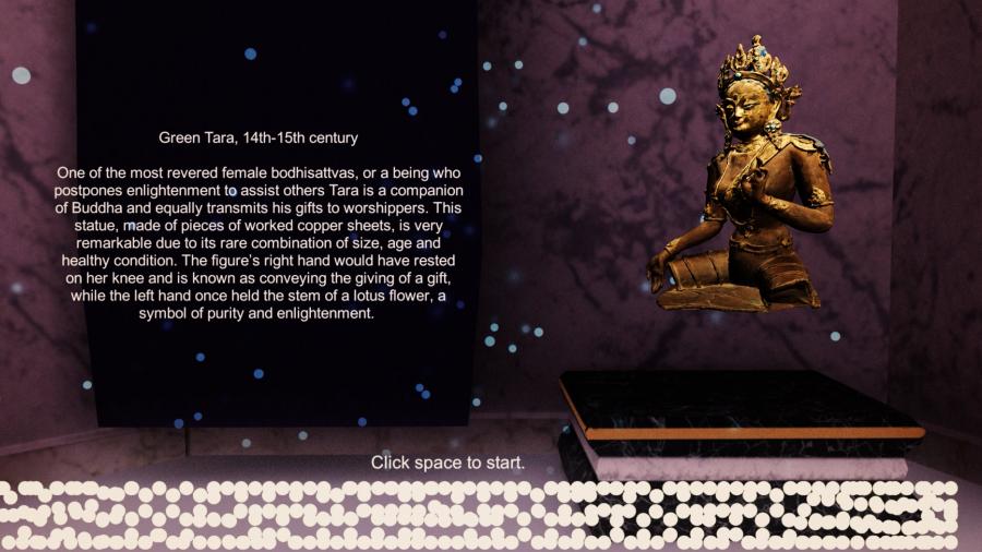 The loading screen of the game Vessel./ Photo courtesy of the Curators team