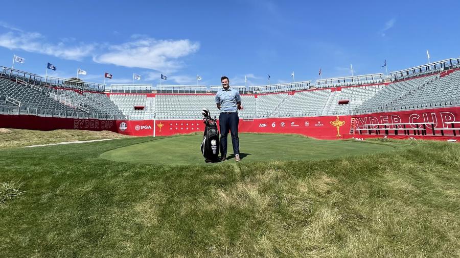 David Bach, a 2017 UW-Stout golf enterprise management graduate, is an assistant pro at Whistling Straits, host of the Ryder Cup. He will oversee a team of on-course volunteers during the event.