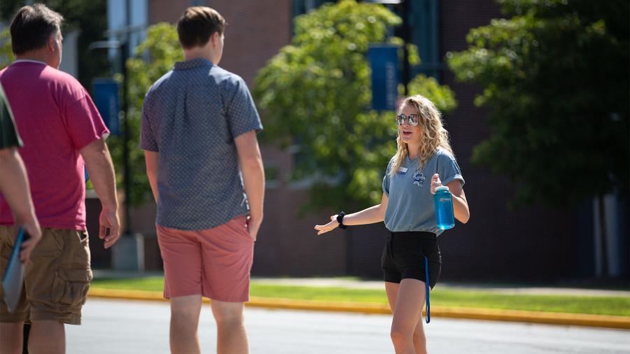 Admissions campus tours