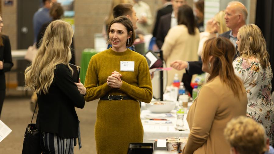 Students and employers at the Career Conference