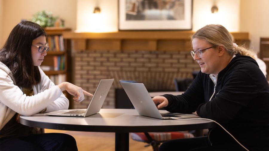 Students in the Writing Center