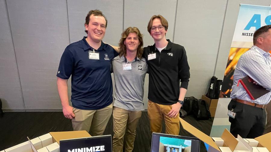 Lukas David, Zach Hoffmire and Ethan Myers at 48HR Repack