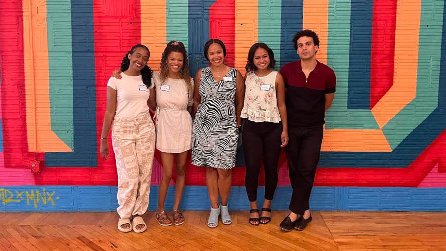 Seringa McHugh and other Fellows with BrandLab CEO Kelli Williams