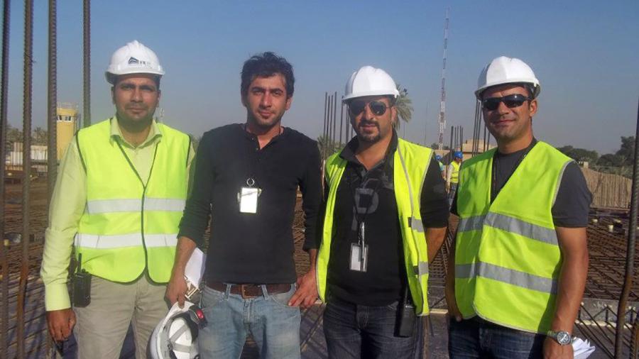 Prior to emigrating to the U.S., Zaid Abdullah, left, worked in Iraq as a contractor for the U.S. Embassy rebuilding barracks.