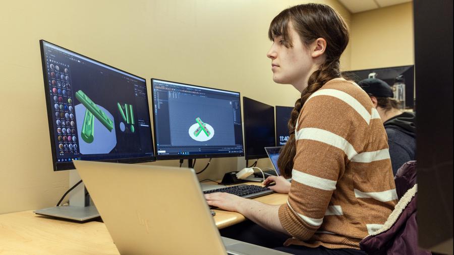 Computer labs and studios are an integral part of the game design program.