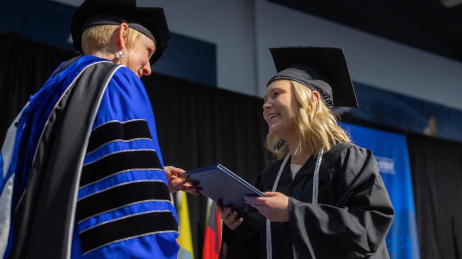 Inspiring grad Riley Henk