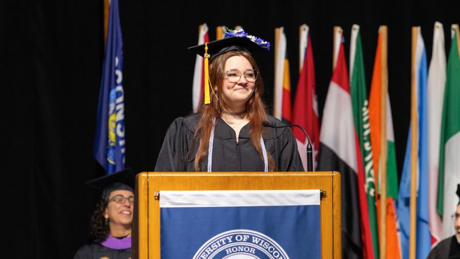 Inspiring grad Kat Schlauderaff