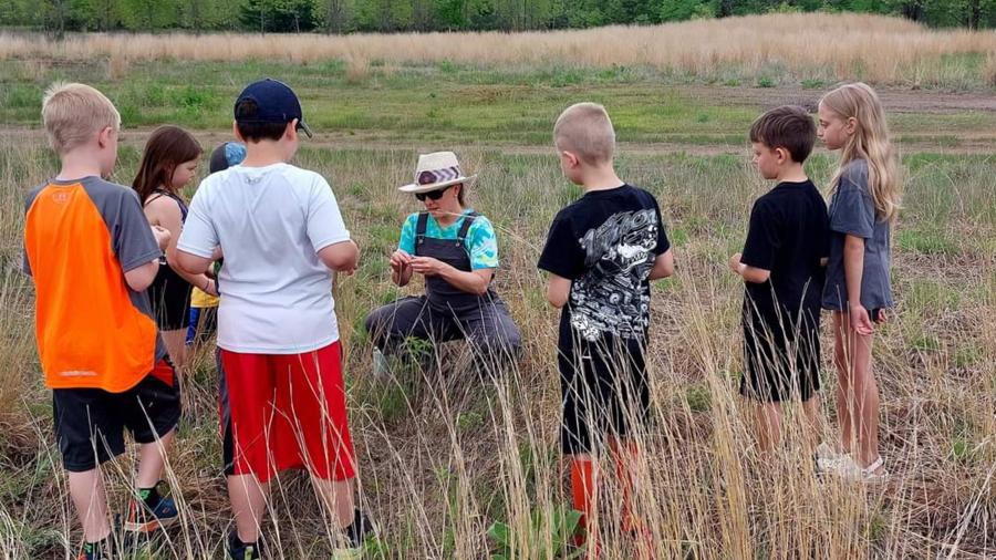 Science Exploration Day, grassland bugs and critters with Keith Gilland and Julia Chapman